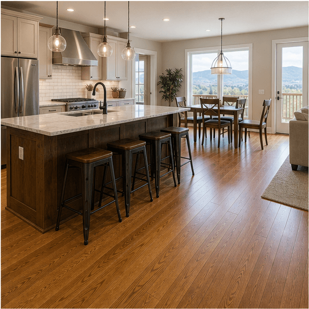 Hardwood flooring project in a Denver-area home