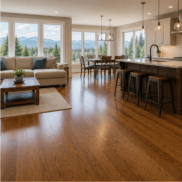Hardwood flooring project in a Denver-area home