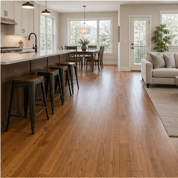 Hardwood flooring project in a Denver-area home