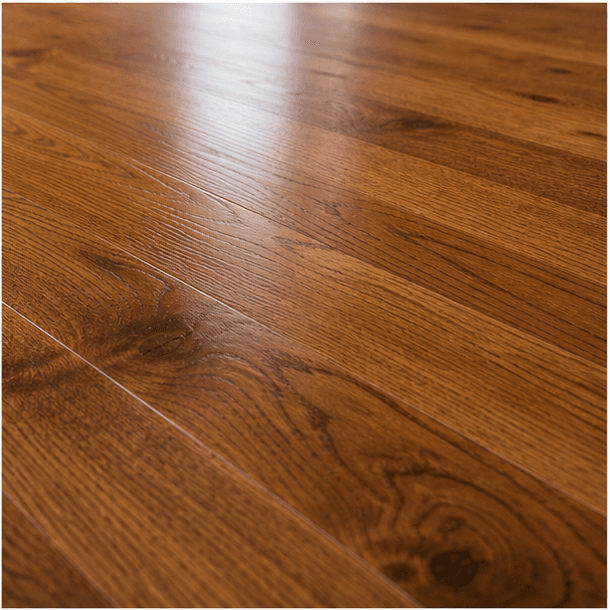 Detailed hardwood floor finish and wood grain craftsmanship
