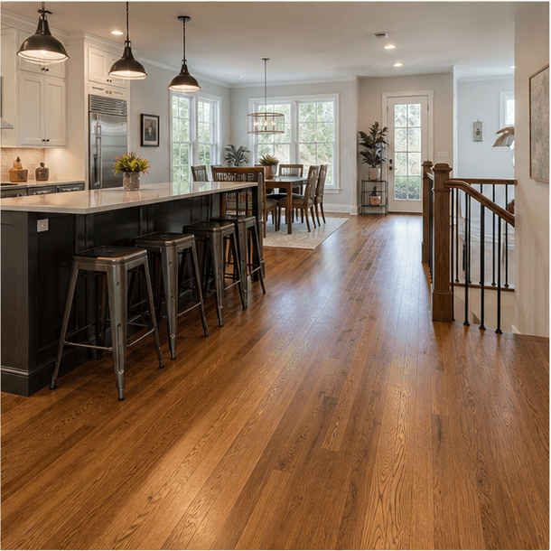 Hardwood flooring project in a Denver-area home