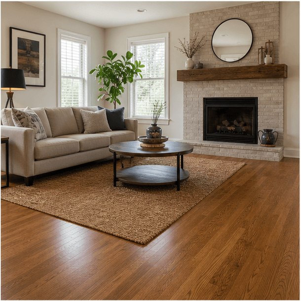 Finished hardwood floor ready for a finishing estimate consultation
